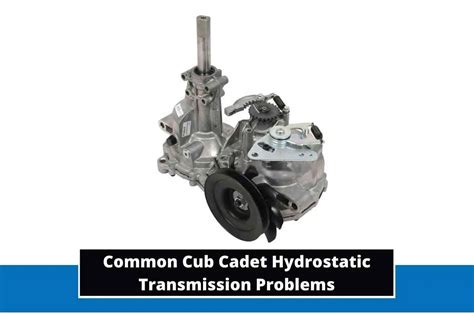 cub cadet hydrostatic transmission adjustment